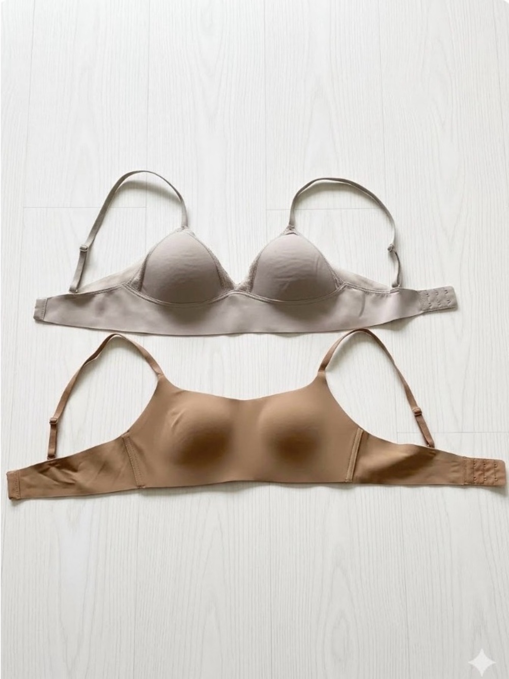 Maidenform & Auden Wireless Comfort Bra Set (2 Pack) - Neutrals - S
